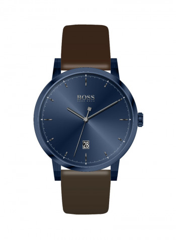Men's Confidence Leather Analog Wrist Watch 1513791