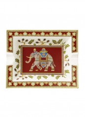 Samarkand Rubin Decorative Ashtray White/Red/Yellow 17x21centimeter