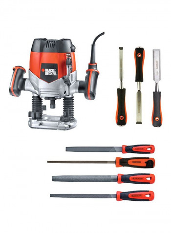 8-Piece Wood Working Tool Set Orange/Black