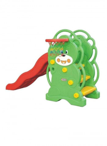 Bear Slide With Basketball Rack 143x 69x 32centimeter