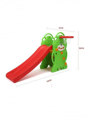 Bear Slide With Basketball Rack 143x 69x 32centimeter