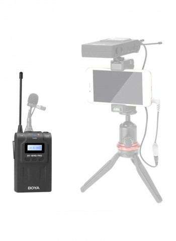 Transmitter With LCD Screen Display For WM8 Pro-K1/BY-WM8 Pro-K2 Wireless Microphone System BY-WM8 Pro-K2 Black
