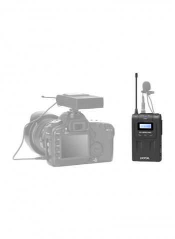 Transmitter With LCD Screen Display For WM8 Pro-K1/BY-WM8 Pro-K2 Wireless Microphone System BY-WM8 Pro-K2 Black