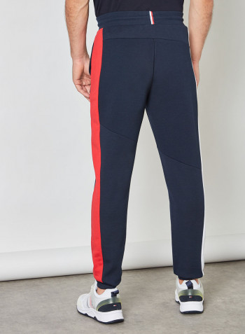 Colourblock Terry Sweatpants Navy