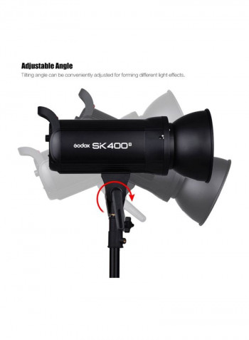 Professional Compact Studio Flash Strobe Light 44x21.5x27centimeter Black