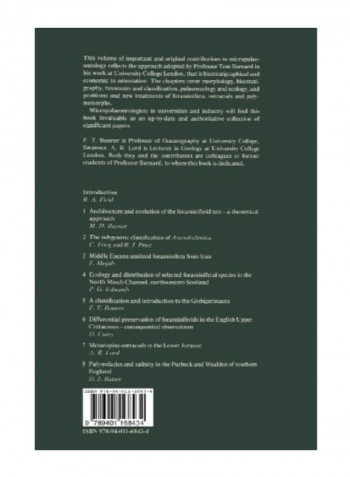 Aspects Of Micropalaeontology Paperback