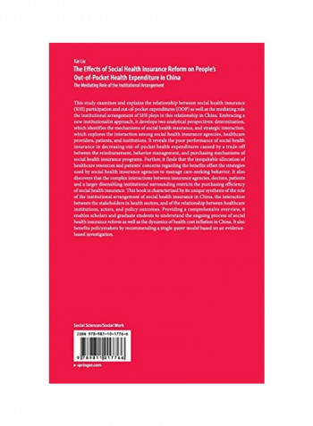 The Effects Of Social Health Insurance Reform On People's Out-of-Pocket Health Expenditure In China Hardcover 1