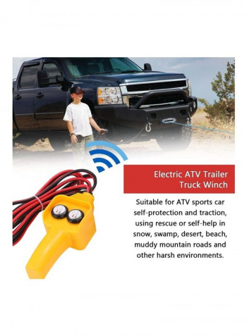 Car Recovery Electric ATV Trailer Truck Winch Multicolour