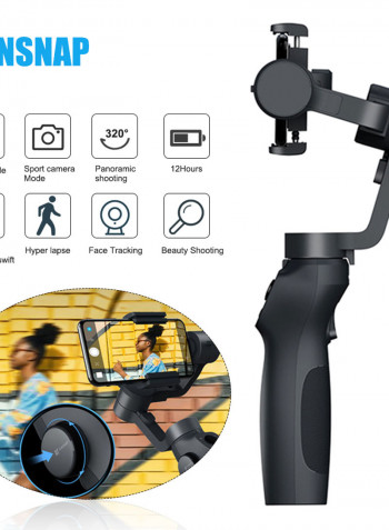 Funsnap Capture 2 New Handheld Gimbal Stabilizer Black