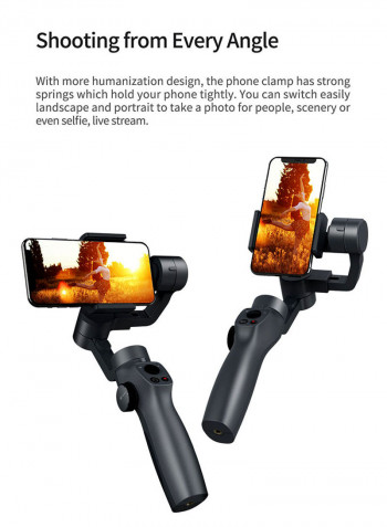 Funsnap Capture 2 New Handheld Gimbal Stabilizer Black