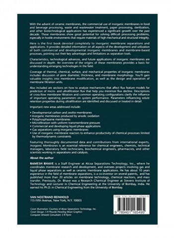 Inorganic Membranes Paperback