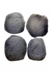 4-piece Afro Kinky Bulk Hair For Dreadlocks Twist Braids Black