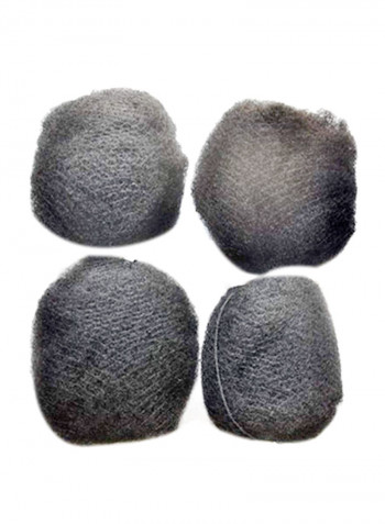 4-piece Afro Kinky Bulk Hair For Dreadlocks Twist Braids Black