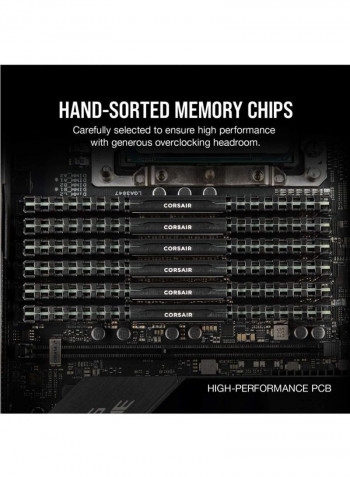 2-Piece Vengeance LPX DDR4 RAM 8GB Black/Gold