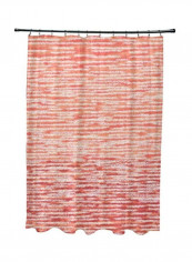 Geometric Printed Shower Curtain Red/White 0.3x71x74inch