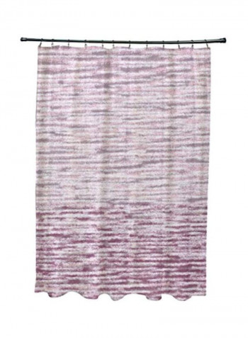 Ocean View Printed Shower Curtain Purple/Grey/White 0.3x71x74inch