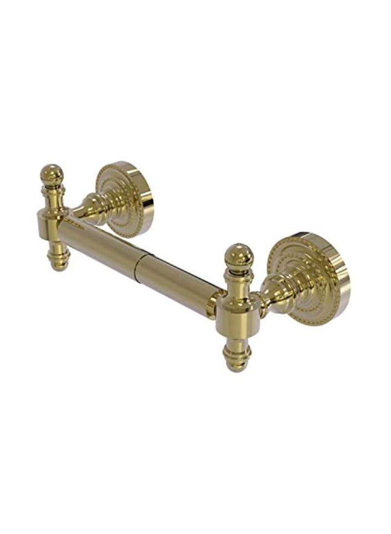 Retro Dot Collection 2 Post Toilet Paper Holder Gold