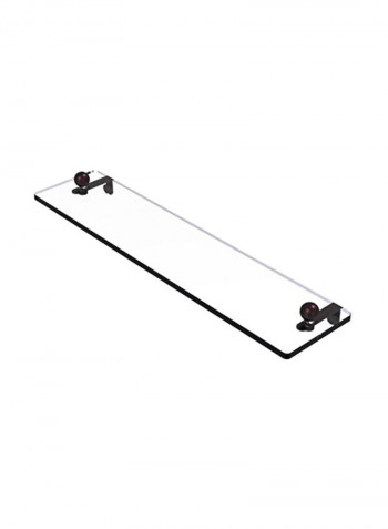 Vanity Beveled Edges Glass Shelf Antique Bronze/Clear 22inch