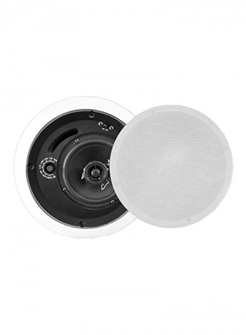 2-Way In-Ceiling Enclosed Speaker System With Transformer B0013CG7RE White/Grey