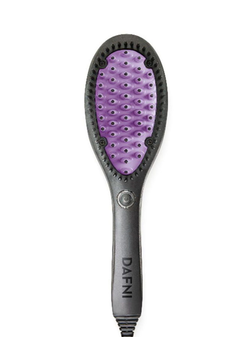 Hair Straightening Brush Black/Purple