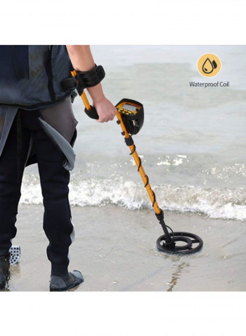 Handheld LCD Display High Sensitivity Metal Detector Black/Gold