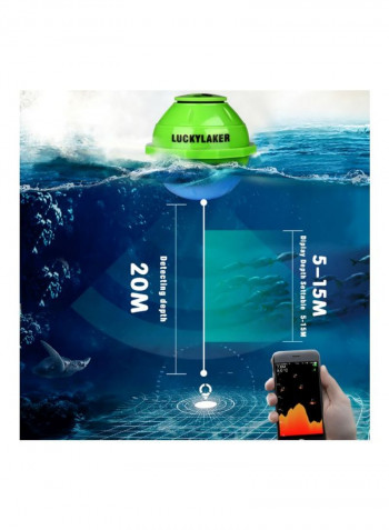 Smart Sonar Wireless Fish Detector 20.5x15.5x8centimeter