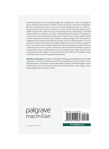 The Style And Timbre Of English Speech And Literature Hardcover