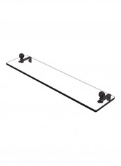 Mambo Vanity Beveled Edges Glass Shelf Brown/Clear 22inch