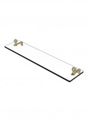 Mambo Vanity Beveled Edges Glass Shelf Clear/Gold 22inch