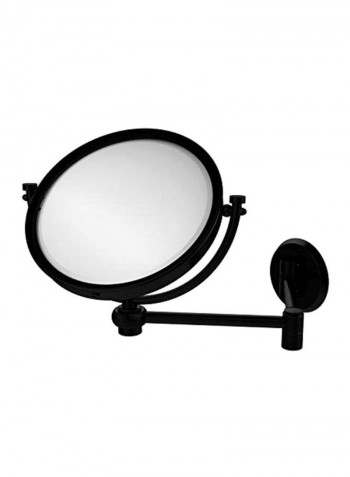 Wall Mounted Mirror Black/Clear 8inch