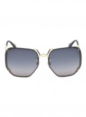 Women's UV Protected Hexagon Sunglasses