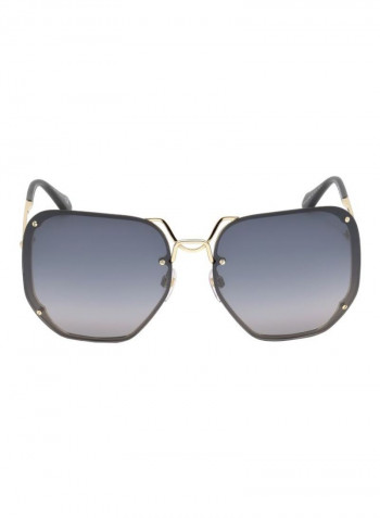 Women's UV Protected Hexagon Sunglasses
