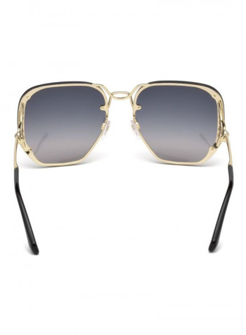 Women's UV Protected Hexagon Sunglasses