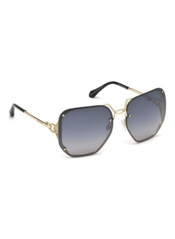 Women's UV Protected Hexagon Sunglasses