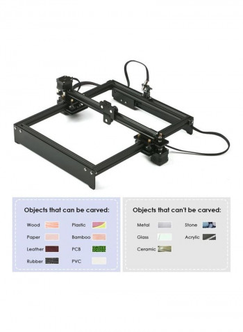 Desktop DIY Laser Engraver Cutter Black