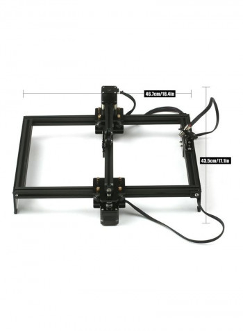 Desktop DIY Laser Engraver Cutter Black