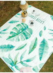 Waterproof Beach Picnic Mat Green 140(W)x200(L)centimeter