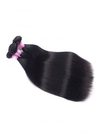 Pack Of 3 Straight Hair Extension Black