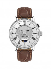 Men's Aldeno Water Resistance Leather Analogue Watch C CRWA24511