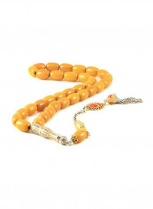 Islamic Prayer Beads Sebha Natural Amber Bakelite