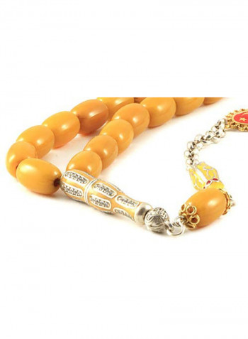 Islamic Prayer Beads Sebha Natural Amber Bakelite