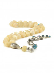 Moonstone Prayer Beads With Sterling Silver Components