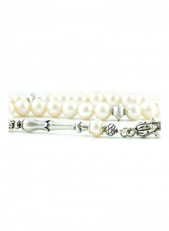 Pearl Prayer Beads with Sterling Silver components