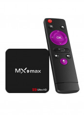 MX9 Max Android 7.1 Quad Core  TV Box 4K V3128EU Black