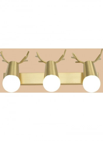 3-Head Wall Light Gold