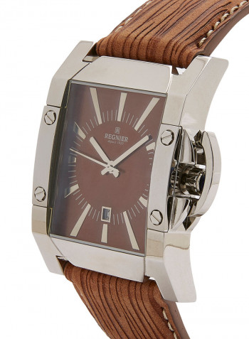 Men's Leather Analog Watch R700A