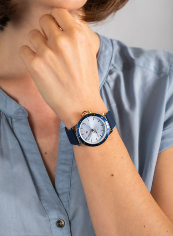 Women's Leather Analog Wrist Watch