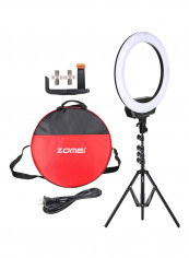 LED Video Dimmable Photography Ring Fill Light 16inch Multicolour