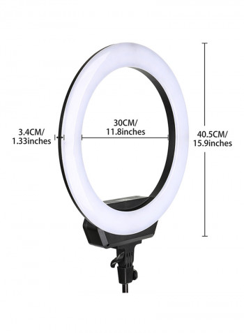LED Video Dimmable Photography Ring Fill Light 16inch Multicolour
