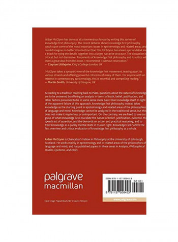 Knowledge First? Hardcover